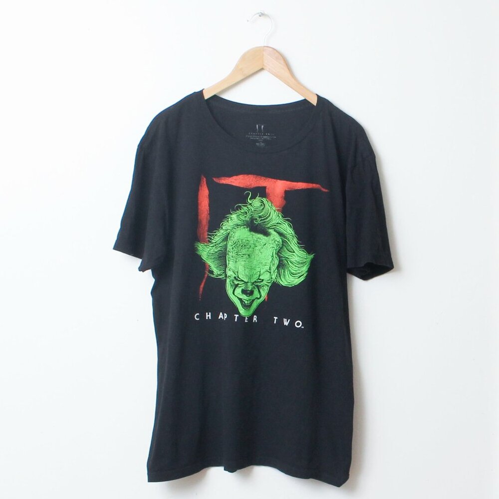 IT Shirt Men XL Black Stephen King Movie Promo Tee